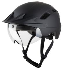 VINZ Danube Speed Pedelec Helm | NTA 8776 | Inkl. 2 Austauschbare Visiere – Matt Schwarz (zweite Chance)