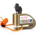 VINZ Elbroes Scheibenbremsschloss mit Alarm - Bronze