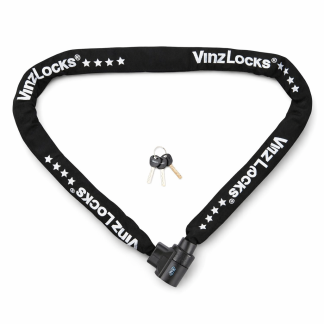 Vinz Janga 150 cm ART 4 Kettenschloss Rollerschloss Motorradschloss Frontansicht