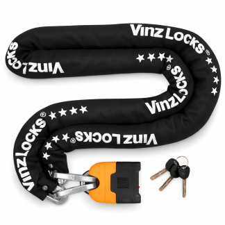 VINZ Makalu Motorradschloss ART4 - 180 cm