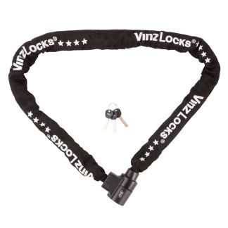Vinz Janga 120 cm ART 4 Kettenschloss Rollerschloss Motorradschloss Frontansicht
