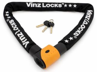 Vinz Jannu 150 cm ART 3 Kettenschloss Rollerschloss Motorradschloss Frontansicht