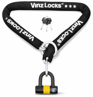 VINZ Kungur ART 3 Rollerschloss - 120 cm (Passt durch Speichenrad)