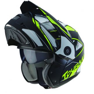 Caberg Tourmax Marathon Incl. Pinlock Vizier - Zwart Fluor Geel Open Kinstuk