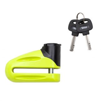 VINZ Eiger Gelb 10mm Scheibenbremsschloss für Roller und Motorräder