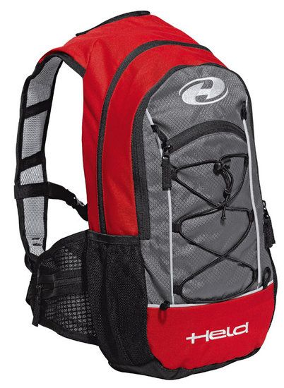 Motorrad Rucksack Held To-Go 12 Liter Rot Grau